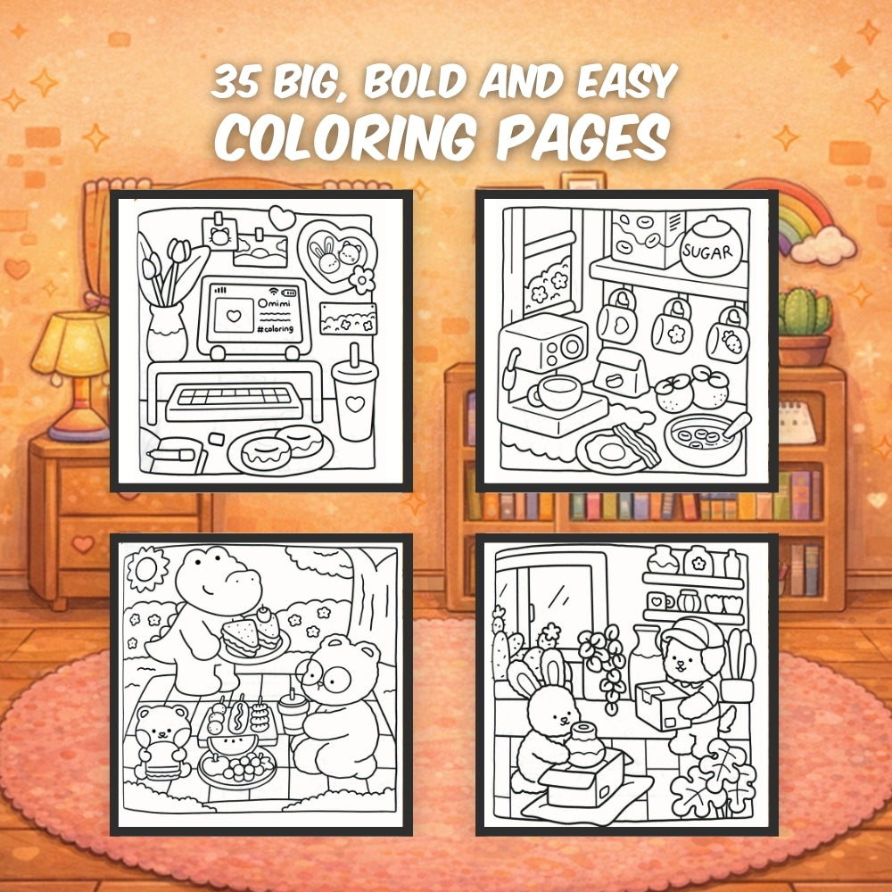 Comfy Buddies Coloring
