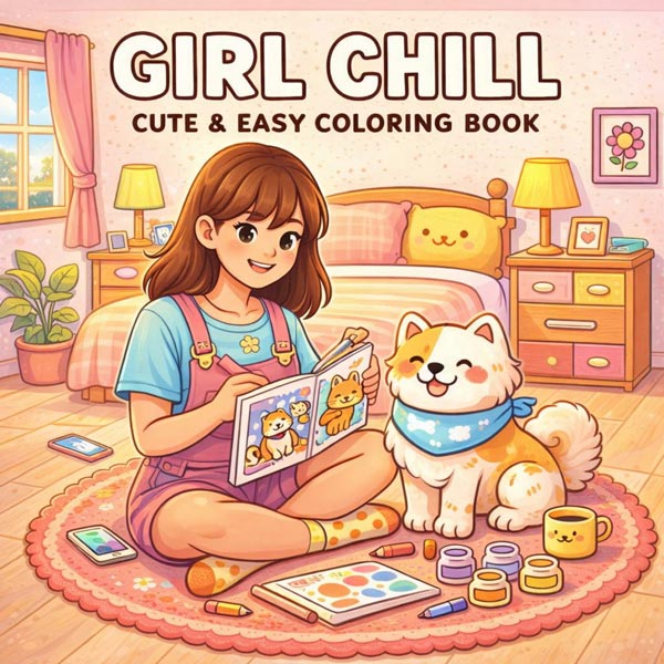 Girl Chill Coloring